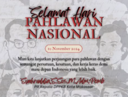 Plt Kadis PPKB Kota Makassar Ucapkan Selamat Hari Pahlawan Nasional