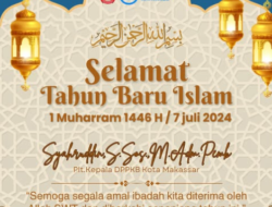 PLT Kepala DPPKB Kota Makassar Ucapkan Selamat Tahun Baru Islam 1446 Hijriah