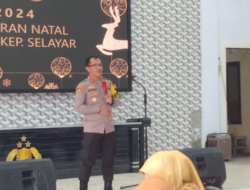 Kapolres Selayar Rayakan Natal Dengan Menggelar Syukuran Bersama Anggota